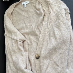 Topshop Cream Cardigan Sweater